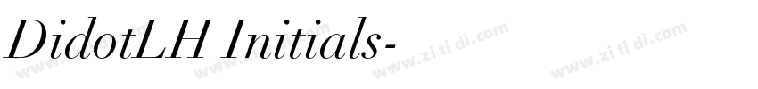 DidotLH Initials字体转换